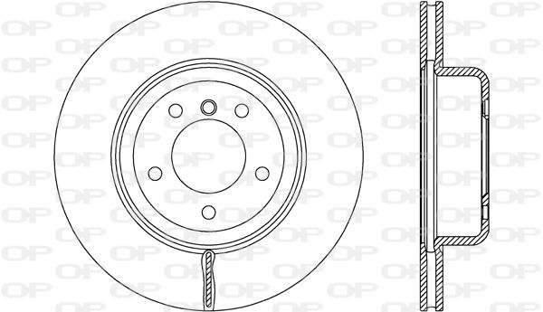 OPEN PARTS Тормозной диск BDR2681.20